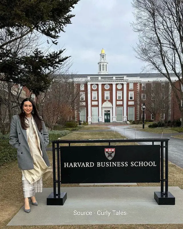 karishma Kapoor in Harvard business schoool Boston