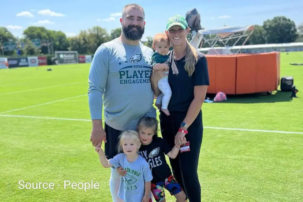 Jason Kelce and his wife