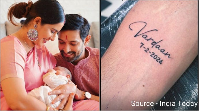 Vikrant Massey got a special tattoo