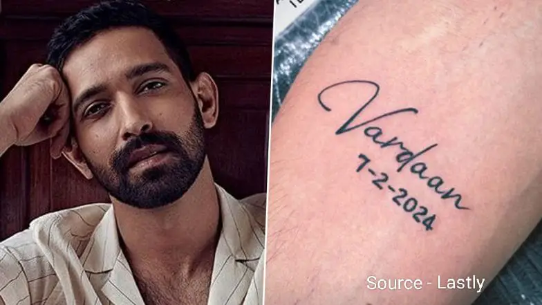 Vikrant Massey got a special tattoo on arm