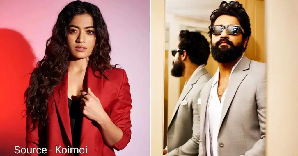 Rashmika Mandana and Vicky Kaushal in chhava