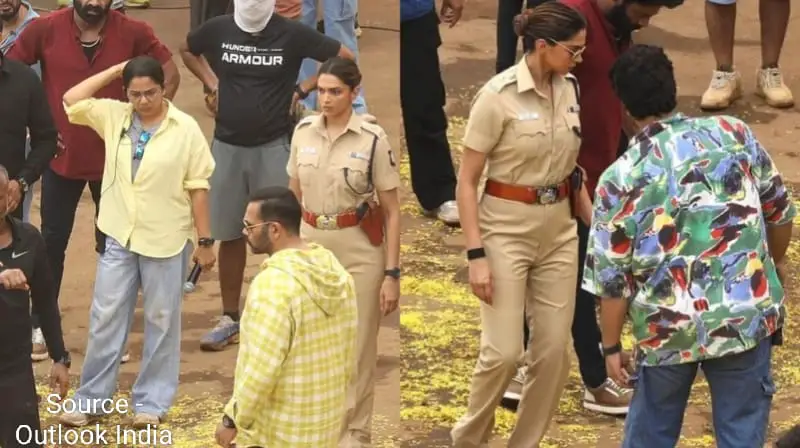 Singham shoot deepika