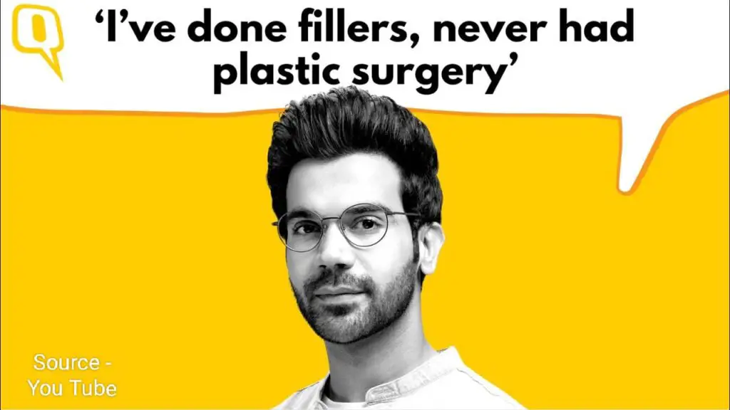 Rajkumar Rao spoke on plastic surgery