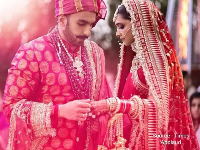 Wedding photos of Ranveer Singh and Deepika Padukone